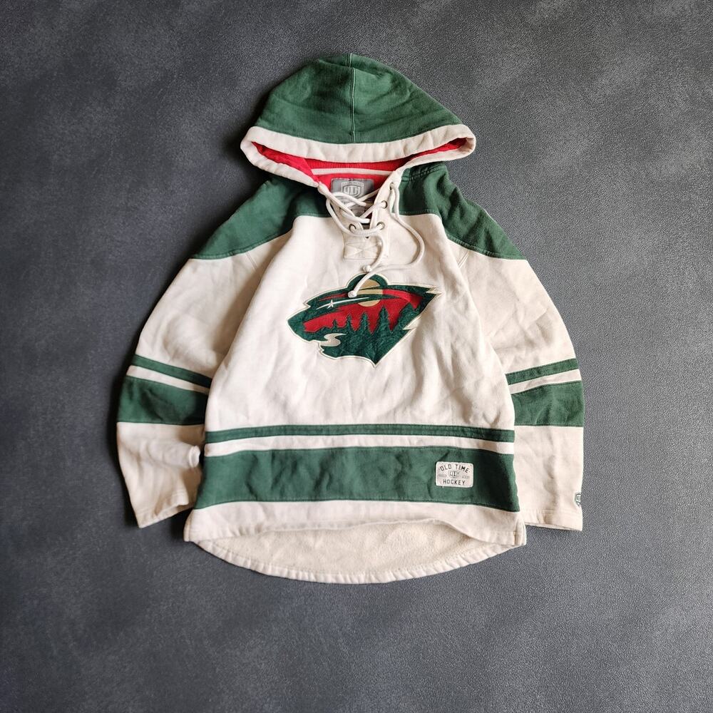 Minnesota Wild Old Time Causeaway Collection Hoodie Medium
